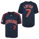 Men's Cleveland Indians #7 Kenny Lofton Navy Throwback Jersey