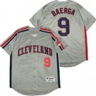 Men's Cleveland Indians #9 Carlos Baerga Gray 1993 Turn Back The Clock Jersey