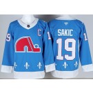 Men's Colorado Avalanche #19 Joe Sakic Blue Alternate Authentic Jersey