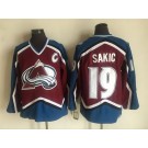 Men's Colorado Avalanche #19 Joe Sakic Red Retro Jersey