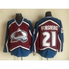 Men's Colorado Avalanche #21 Peter Forsberg Red Retro Jersey
