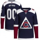 Men's Colorado Avalanche Customized Navy Alternate Authentic Jersey