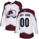 Men's Colorado Avalanche Customized White Authentic Jersey