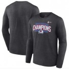 Men's Colorado Avalanche Gray 2022 Stanley Cup Champions Frozen Puck Long Sleeve T Shirt
