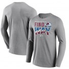 Men's Colorado Avalanche Gray Conference Champions 2022 Home Ice Graphic Long Sleeve T Shirt