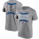 Men's Colorado Avalanche Gray Stanley Cup Champions 2022 Roster Graphic T Shirt