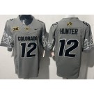 Men's Colorado Buffaloes #12 Travis Hunter Limited Gray 2024 College Football Jersey
