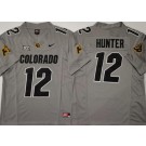 Men's Colorado Buffaloes #12 Travis Hunter Limited Gray College Football Jersey