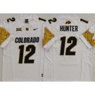 Men's Colorado Buffaloes #12 Travis Hunter Limited White 2025 FUSE College Football Jersey