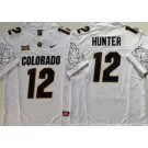 Men's Colorado Buffaloes #12 Travis Hunter Limited White FUSE College Football Jersey