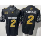 Men's Colorado Buffaloes #2 Shedeur Sanders Limited Black 2024 College Football Jersey