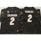 Men's Colorado Buffaloes #2 Shedeur Sanders Limited Black FUSE College Football Jersey
