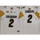 Men's Colorado Buffaloes #2 Shedeur Sanders Limited White 2025 FUSE College Football Jersey
