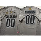 Men's Colorado Buffaloes Customized Limited Gray Alternate FUSE College Football Jersey