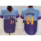 Men's Colorado Rockies #24 Ryan McMahon Blue Purple 2025 City Connect Limited Jersey