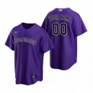 Men's Colorado Rockies Customized Purple Alternate 2020 Cool Base Jersey
