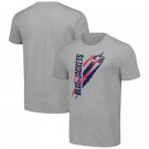 Men's Columbus Blue Jackets Starter Gray Color Scratch T Shirt