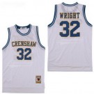 Men's Crenshaw High School #32 Monica Wright White Basketball Jersey