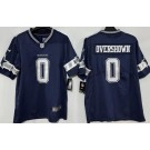 Men's Dallas Cowboys #0 DeMarvion Overshown Limited Navy Vapor Jersey