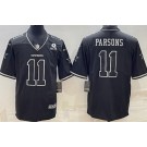 Men's Dallas Cowboys #11 Micah Parsons Limited Black Shadow Vapor Jersey