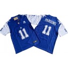 Men's Dallas Cowboys #11 Micah Parsons Limited Royal Throwback FUSE Vapor Jersey