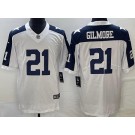 Men's Dallas Cowboys #21 Stephon Gilmore Limited White Alternate Vapor Jersey