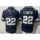 Men's Dallas Cowboys #22 Emmitt Smith Navy FUSE Vapor Jersey