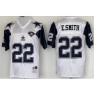 Men's Dallas Cowboys #22 Emmitt Smith White 1992 Throwback Jersey