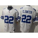 Men's Dallas Cowboys #22 Emmitt Smith White FUSE Vapor Jersey