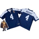 Men's Dallas Cowboys #4 Dak Prescott Limited Navy Alternate Walter Payton Man of the Year FUSE Vapor Jersey