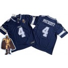 Men's Dallas Cowboys #4 Dak Prescott Limited Navy Walter Payton Man of the Year FUSE Vapor Jersey