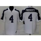 Men's Dallas Cowboys #4 Dak Prescott Limited White Alternate Vapor Jersey