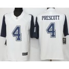 Men's Dallas Cowboys #4 Dak Prescott Limited White Rush Jersey