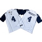 Men's Dallas Cowboys #4 Dak Prescott Limited White Throwback FUSE Vapor Jersey