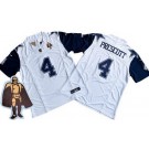 Men's Dallas Cowboys #4 Dak Prescott Limited White Throwback Walter Payton Man of the Year FUSE Vapor Jersey