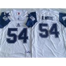 Men's Dallas Cowboys #54 Randy White White 1984 Throwback Jersey