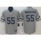 Men's Dallas Cowboys #55 Leighton Vander Esch Limited Gray Inverted Vapor Untouchable Jersey