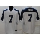Men's Dallas Cowboys #7 Trevon Diggs Limited White Alternate Vapor Jersey