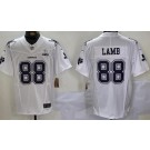 Men's Dallas Cowboys #88 CeeDee Lamb Limited White Est 1960 Patch FUSE Vapor Jersey