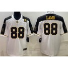 Men's Dallas Cowboys #88 CeeDee Lamb Limited White Gold Alternate Vapor Jersey