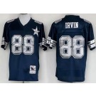 Men's Dallas Cowboys #88 Michael Irvin Navy 25th Throwback Jersey
