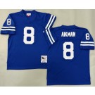 Men's Dallas Cowboys #8 Troy Aikman Blue 1996 Throwback Jersey