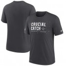 Men's Dallas Cowboys Charcoal 2021 Crucial Catch Performance T-Shirt