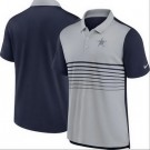 Men's Dallas Cowboys Gray Navy Fashion Performance Polo