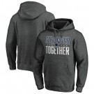 Men's Dallas Cowboys Heather Charcoal Stronger Together Printed Pullover Hoodie 0825