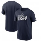 Men's Dallas Cowboys Navy 2021 NFC East Division Champions Trophy Collection T-Shirt