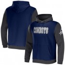 Men's Dallas Cowboys Navy NFL x Darius Rucker Collection Colorblock Pullover Hoodie