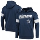 Men's Dallas Cowboys Navy Sideline Arch Jersey Performance Pullover Hoodie
