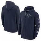 Men's Dallas Cowboys Navy Surrey Full Zip Hoodie