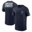 Men's Dallas Cowboys Navy Team Incline T Shirt